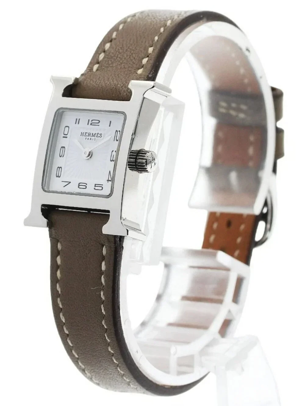 HERMES H watch mini HH1.110 white Dial Quartz Ladies Watch_966788